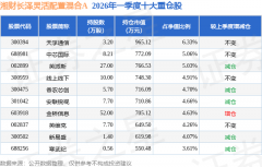 中持无数量最多的公募基金为湘财基金的湘财长